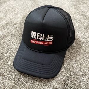 Ole Red Black Trucker Hat